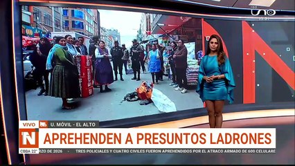 EL ALTO, APREHENDEN A PRESUNTOS LADRONES