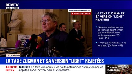 Taxe Zucman rejetée: "Tout cela termine la comédie que nous vivons depuis une semaine comme quoi le gouvernement pourrait aménager son budget", fustige Éric Coquerel (LFI)