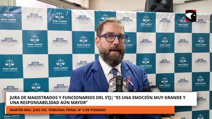 Jura de Magistrados y Funcionarios del STJ Es una emoción muy grande y una responsabilidad aún mayor