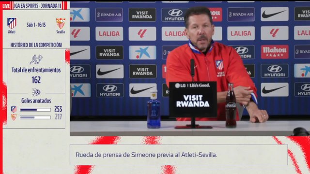 Rueda de prensa COMPLETA de DIEGO SIMEONE antes del Atleti-Sevilla