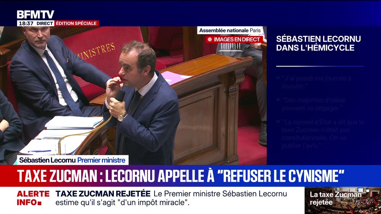 Sébastien Lecornu: "Il n'existe aucun impôt constitutionnel" qui peut permettre "un rendement de 15 milliards d'euros"