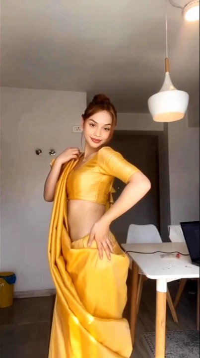 Cute saree fashion time