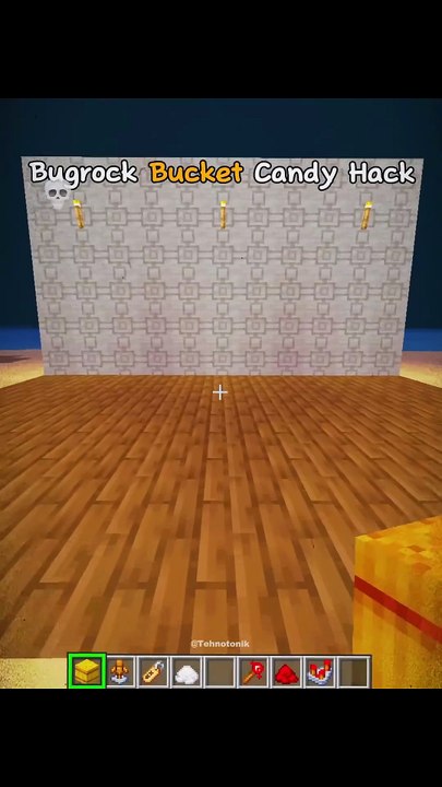 Minecraft Bugrock Bucket Candy Hack Moment
