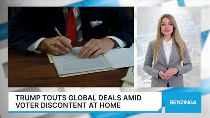 Trump Touts Global Deals Amid Voter Discontent At Home