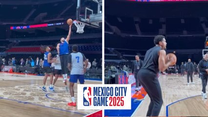 NBA: Los Pistons de Detroit entrenan en la Arena Ciudad de México previo al juego ante los Mavericks de Dallas