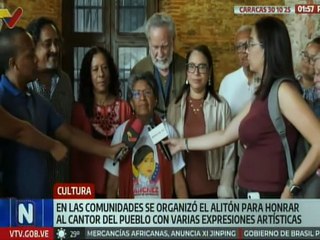 Min. Ernesto Villegas participó en el "Alitón" para honrar al Cantor del Pueblo Alí Primera