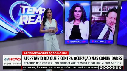 Secretário do RJ diz que é contra ocupação nas comunidades; entenda | TEMPO REAL