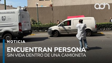 Hallan persona sin vida dentro de camioneta en la colonia Doctores