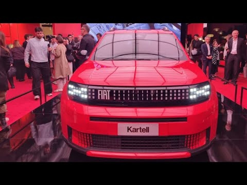 Fiat Grande Panda Kartell: Rotes Showcar trifft Recyclingpower!