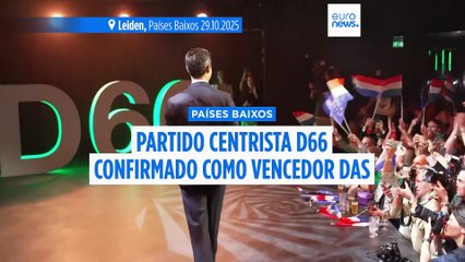 Partido centrista D66 vence eleições nos Países Baixos