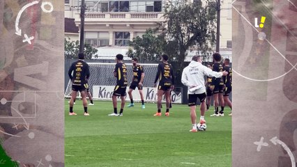 Neymar treina com o grupo do Santos!