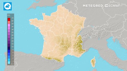 Cumuls de précipitations en France