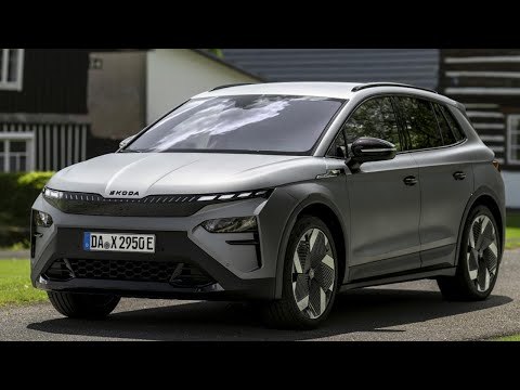 Škoda Elroq RS in Stahlgrau (2025) | Elektro-SUV mit Allrad & 340 PS