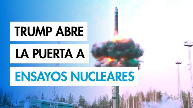 Trump asegura que Estados Unidos realizará ensayos nucleares si otros países lo hacen