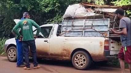 Princípio de incêndio em veículo mobiliza Corpo de Bombeiros à Estrada Rio da Paz