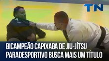 Bicampeão capixaba de jiu-jítsu paradesportivo busca mais um título