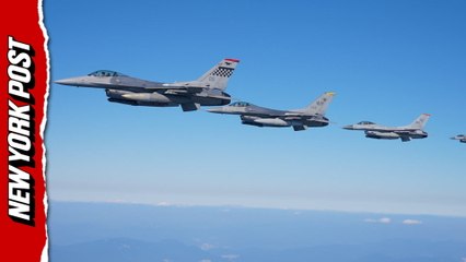 Four U.S. F-16 Fighter Jets Accompany Air Force One as Trump Travels to South Korea