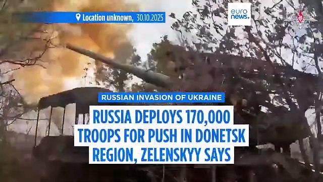 News in english (Actualités) : Russia deploys 170,000 troops for push in Ukraines Donetsk region (UK,31 Octobre 2025)