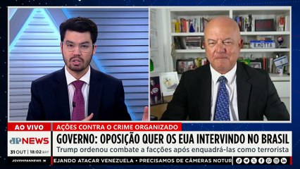 Governo Lula diz que oposição quer intervenção militar dos EUA no Brasil contra facções