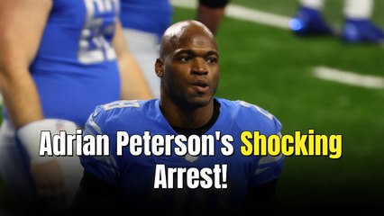 Former NFL Great Adrian Peterson’s Mugshot Released Following Arrest On Multiple Charges