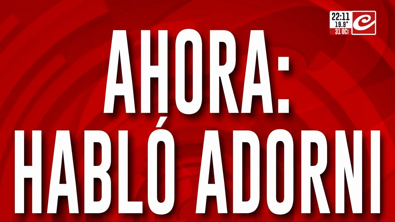 Hablo Adorni "quiero agradecer a Javier Milei por haberme elegido como su jefe de gabinete de ministros"