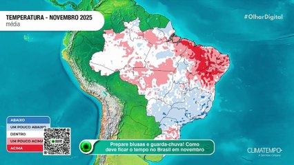 Prepare blusas e guarda-chuva! La Niña vai mexer com o tempo do Brasil em novembro