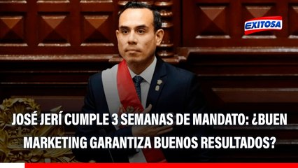 José Jerí ha tenido buen marketing político pero no buenos resultados, señala analista