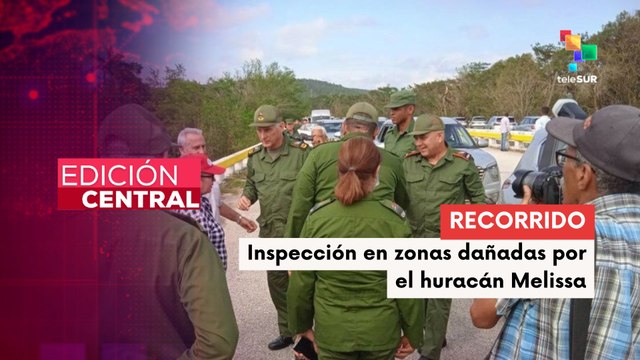 Autoridades cubanas recorren ciudades afectadas por Melissa