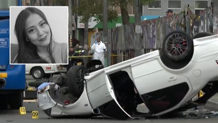 Buscan al conductor que mató a una pareja de motociclistas en violento choque en Bogotá