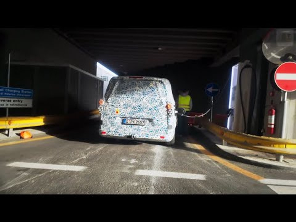 Mercedes-benz vle erlkönig | e-van der zukunft mit 1.100 km reichweite