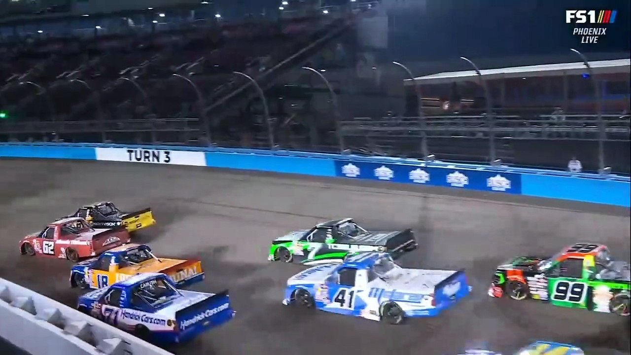NASCAR Truck 2025 Phoenix Final Perez and Others Big Crash