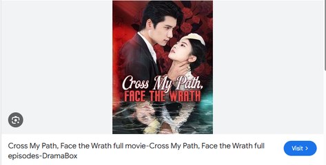 Cross My Path Face the Wrath Chinese Drama - English Sub