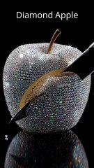 Satisfying Diamond Apple Cut 🍎✨ | Relaxing ASMR Sounds #Shorts