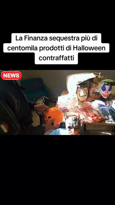 La Finanza sequestra più di centomila prodotti di Halloween contraffatti