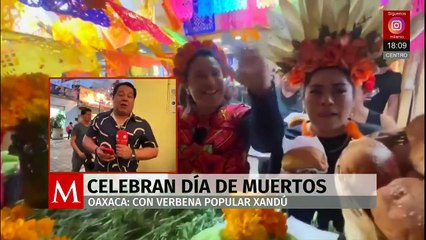 Gran verbena en Oaxaca para celebrar el Día de Muertos con comida y tradición