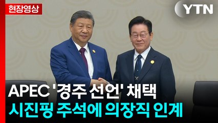 [현장영상+] 이 대통령 "한국 의장직 마무리...시진핑 리더십 아래 새로운 순항" / YTN