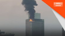 Menara 3 Petronas dilaporkan terbakar