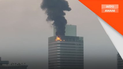 Menara 3 Petronas dilaporkan terbakar