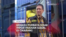 Momen Menkeu Purbaya Sidak Impor Pakaian Ilegal di Cikarang