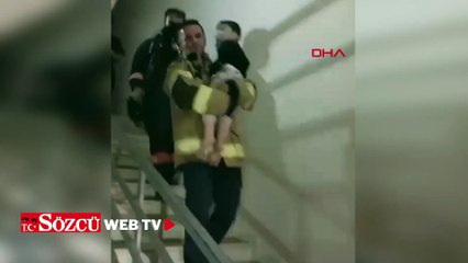 Mardin'de 8 katlı apartmanda yangın paniği