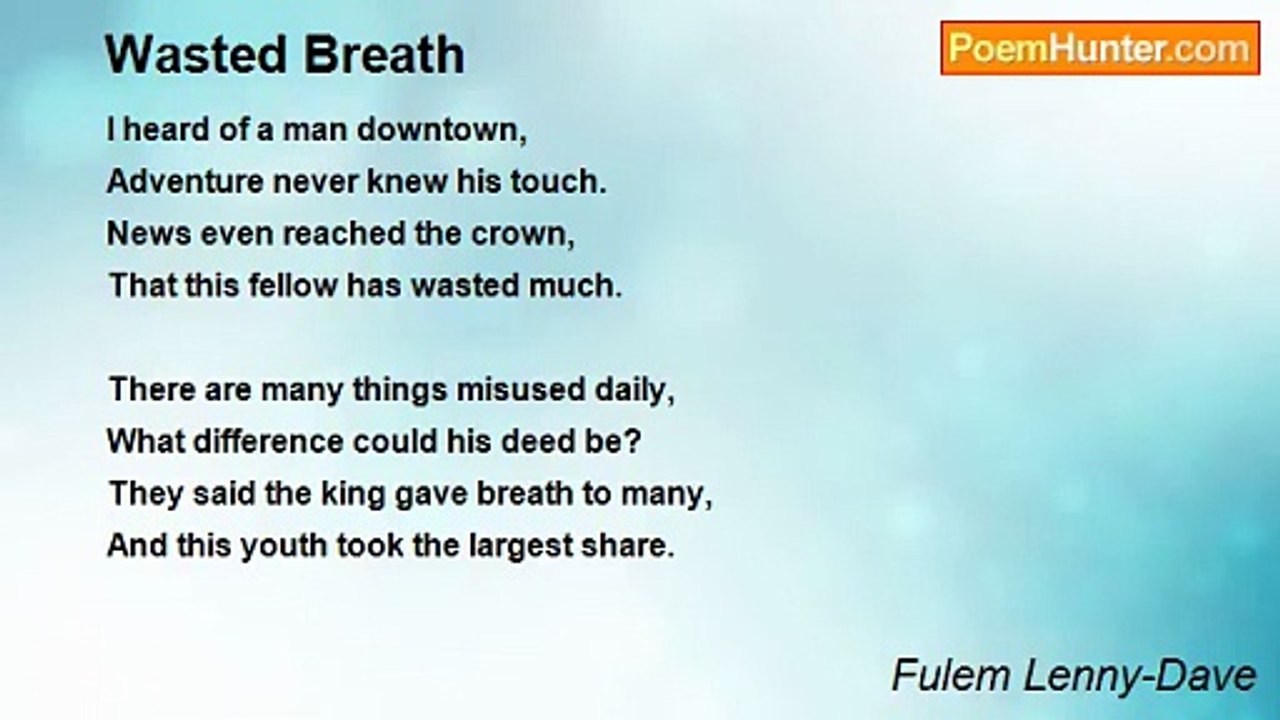 Fulem Lenny-Dave - Wasted Breath