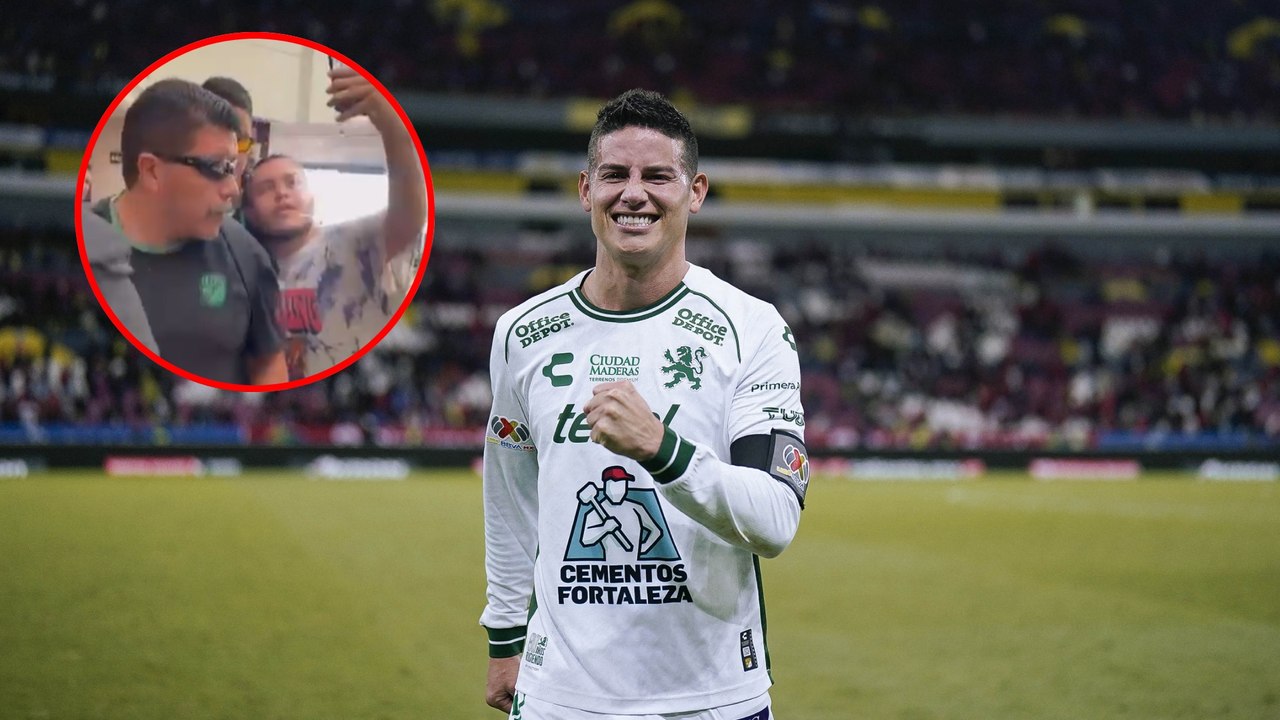 Guardaespaldas de James Rodríguez agrede a aficionado que intentaba tomarse foto con el jugador de León