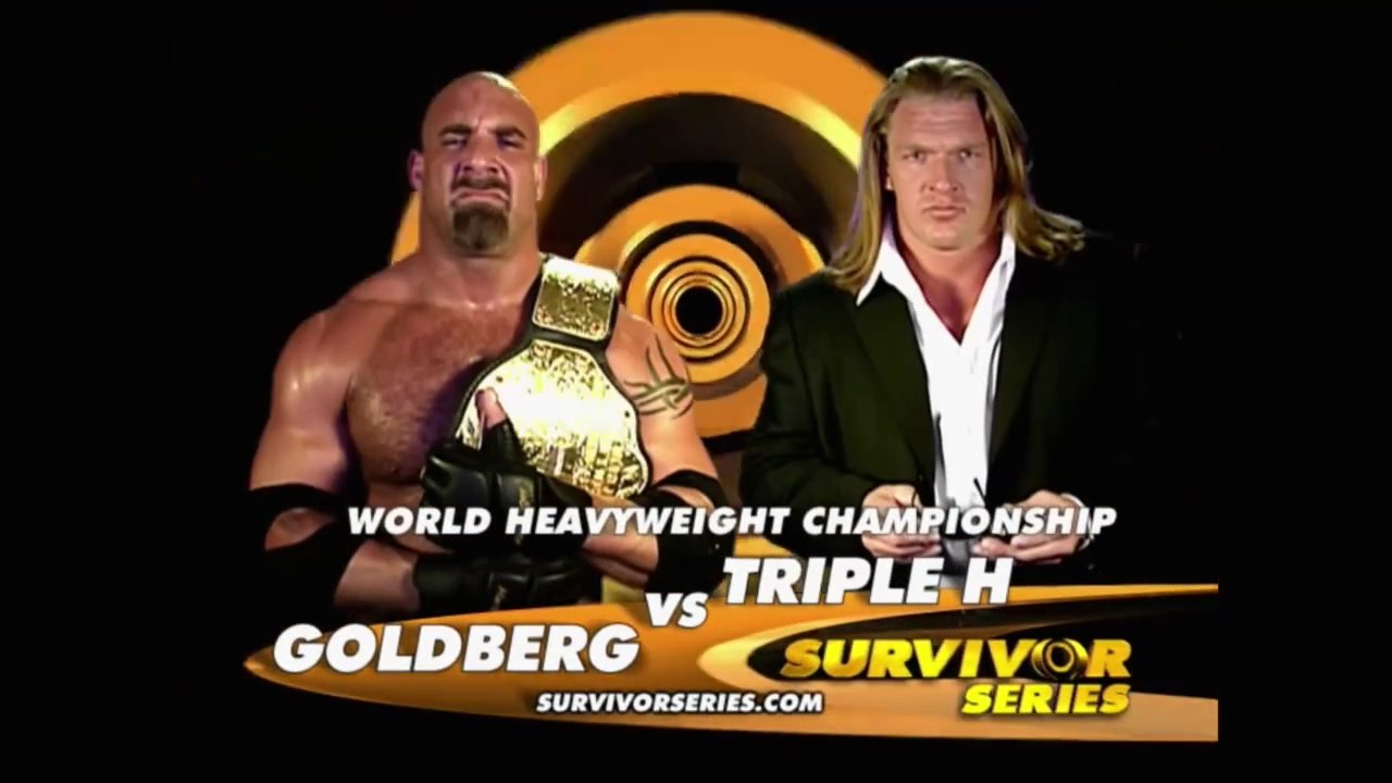 Triple H w/ Ric Flair vs Goldberg - World Heavyweight Championship Match - Survivor Series 2003
