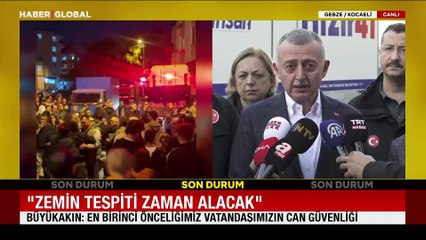 Kocaeli'de çöken apartmanın bulunduğu bölgede tahliye edilen 16 binayla ilgili son durum