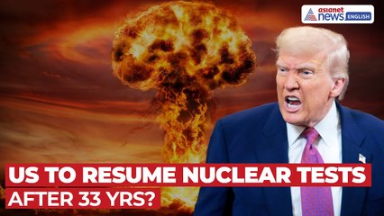 Trump On US Resuming Tests of Underground Nuclear Weapons