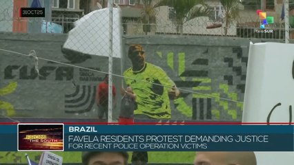 Brazil: Favela residents protest demanding justice for recent police operation victims
