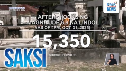 Mga puntod na sinira ng magnitude 6.9 na lindol noong Sept. 30, 'di pa nakukumpuni | Saksi