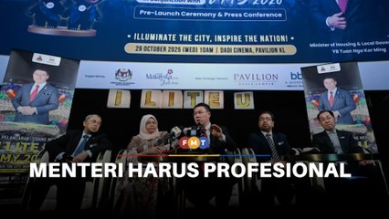 Jawab soalan secara profesional, menteri diberitahu