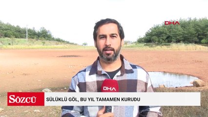 Tankerlerle taşınan su ile kurtarılan Sülüklü Göl, bu yıl tamamen kurudu