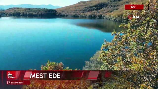 Tokat Zinav Gölü sonbahar renkleriyle mest ediyor